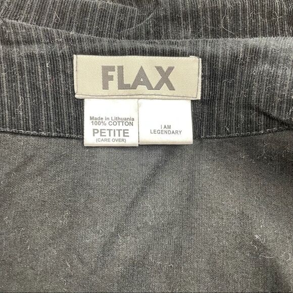 FLAX Velvet Striped Button Down Blazer Jacket - Picture 6 of 6